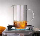 Large 1000ml Clear Borosilicate Glass Measuring Cup with Direct Fire Heat Resistance V178-59229