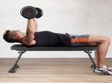 Flat Weight Bench, Foldable Strength Training Bench, Utility Workout Bench for Full Body Workout, V952-JZZBGPB00000I783BV0