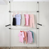 Heavy Duty Adjust Clothes Rail Storage Garment Shelf Hanging Display Stand Rack V63-837221