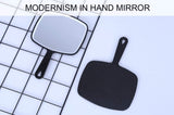 Extra Large Black Handheld Mirror with Handle V178-43901