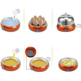 9-Egg Stainless Steel Electric Cooker, Auto Shut-Off, Green V1263-JX-4953