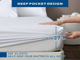 4 Piece Hotel Bamboo Cooling Sheet Set -Ultra Soft 2000TC Breathable Bed Sheets Set with 37 V1317-HB-ZXW9-AUSK-4JT-BAI