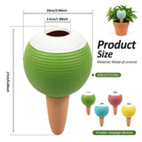 4-Pack 430 ml Terracotta Self Watering Globe, Slow Drip Irrigation, Cute Globe Design, Slow Release V1369-AZ3-W-12102