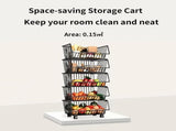 CARLA HOME Metal 5-Tier Rolling Vegetable and Fruit Basket Cart Stand for Kitchen LSB-36139