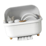 Dish Drying Box Multifunctional Space Saving Dish Drainer with Lid Cover for Kitchen Accessories V1294-YM0706-3118230174012