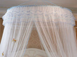 Breathable Round Canopy Lace Princess Style Mosquito Net Bed Curtain Netting V1294-YM0901-JY25278-02