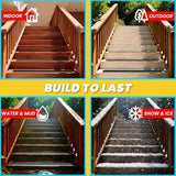 6"x28" Anti Slip Traction Treads 10 Pack, with Glow in Dark Stripe, Best Grip Tape Grit Non Slip, V1107-116-34326-BLA5