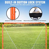 Lacrosse Goal, 6' x 6' Net, Steel Frame Backyard Training Equipment, Portable V952-ZQGQQMTJK66YIO3RGV0