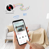 Wall-Mount Bluetooth CD Player LCD Display Music Player Home Audio Boombox White V1263-JX-6959