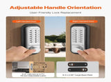 Mechanical Keyless Entry Door Lock, 14 Key Mechanical Door Lock, Mechanical Keypad Door Lock with V952-JXMMSQRSSZMM988L0V0
