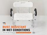 Shower Chair, Shower Seat with Back, Adjustable Height Shower Stool, Shower Chair for Inside Shower V952-LYYFXFLHJPESAQLY8V0
