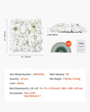3D Flower Wall Panel, 24 PCS 15 x 15 inch, Artificial Floral Wall Background Mesh Backing V952-PJSRZZWQ24PCRIA85V0