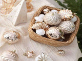 62-Piece Hand-Painted Christmas Ball Ornament Set with Assorted Shapes and Textures for Holiday Tree V1341-ZY-2DTQTSTP-F