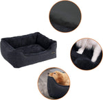 FEANDREA 90cm Dog Sofa Bed with Removable Washable Cover Dark Grey V227-3309641001161