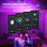 Social Hike Smart Galaxy Star Projector WiFi LED Light App Voice Control White V238-SUPDZ-41248457195600