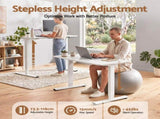 Artiss Standing Desk Electric Adjustable Ergonomic Office Table 100cm White HASD-ET156E-100-WH