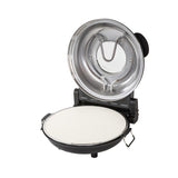 12-inch Pizza Oven with Thermal Control, Timer, Viewing Window, and Removable Stone - Black V196-POB400