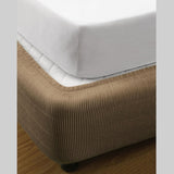Ramesses Vertical Quilted Valance Mocha QUEEN V442-KIT-VALANCE-QUILTED-MOCHA-QS