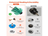 Coolant Pressure Tester Kit, 47Pcs Radiator Vacuum Refill Kit with 3 Metal Adapters, Universal Fit, V952-SRQYLCSHLQYTWMIWW001V0
