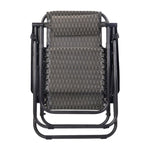 Gardeon 2PC Zero Gravity Chair Folding Outdoor Recliner Adjustable Sun Lounge Camping Grey FF-ZGC-GRX2