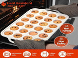 Mini Muffin Pan with Metal Reinforced Frame 24 Cups & Silicone Mini Loaf Pan 12 Cavities V1258-DP02-C-27