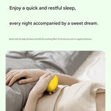 Sleep Aid Combo Set - Yellow Portable Microcurrent Handheld Device and Gery 3D Zero Pressure Eye V888-ELOSUNG53631