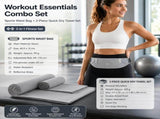 Dry and Breathable Sports combination-Grey Running Waist Belt and Grey 152*76cm and 80*40cm V888-ELOSUNG53773