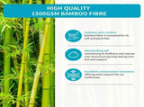 1500GSM Bamboo Mattress Topper Extra Thick 10CM Bed Topper Queen 152 x 203 40 cm V201-W13484773