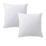 Bianca Pair of Cosmo White European Pillowcases 65 x 65cm V442-BCA-PILLOWC-COSMO-WHITE-EU