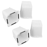 4 Pcs Furniture Risers 6 Inch Raise Trapezoid L Shape Top Anti Slip Bed Sofa Risers Furniture Leg V1294-YM0703-3114230002711