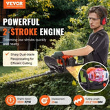 VEVOR 23.2-inch 26CC 2 Cycle Gas Hedge Trimmer, Gas Powered Handheld Hedge Trimmer with Sided V952-RQLLJSCSDZDLJ28IJV0