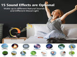 Smart night light lamp, Wake Up Light for bedroom,Smart alarm clock with Bluetooth APP and Remote V1369-AZ3-W-07347