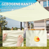 Sun Shade Sail Rectangular Sunshade, Water Repellent, Sunshade For Patio, Garden, Balcony, Polyester V1188-MS-227-2184