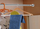 100Pcs Lightweight White Hanger Strips for Clothes Display and Secure Closet Organization, and Easy V1369-AZ3-W-16677