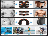 Black and Blue Ultimate EMS Muscle Stimulator Kit - USB Rechargeable Abdominal & Full Body Toner for V888-ELOSUNG36063