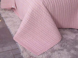 100% Cotton Embossed Pink Stripe Serenity Coverlet Bedspread Set V745-MMPAC061128Q13U