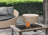 30" Square Slate Tile Fire Pit Outdoor Patio Heater Fireplace V563-FT-51161B