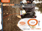 12.7mm Steel Core Flipline, 16ftArborist Flipline for Tree Climbing with Alloy Steel Snap Hook V952-GSSTJJSGSS16HY1WRV0