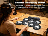 Portable Roll-Up Electronic Drum Seven Pads with Realistic Feel, Silent Practice, Foldable and Easy V1232-BXDZG-001