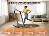 Everfit Treadmill Electric Walking Pad with Incline Foldable for Home Gym Grey TMILL-400H-INC-GR