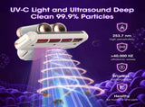 Grey and Purple Wireless UV Mattress Vacuum and Handheld Mite Removal Vacuum - Portable Bed V888-ELOSUNG52224