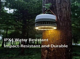 Camping Light with Fan, Portable Hanging Lamp for Tent, IPX4 Waterproof, 4 Mode Light Camping V1107-CAMPING LIGHT WITH FAN