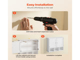 Bathroom Wall Cabinet, 2 Doors & Adjustable Shelf, Over the Toilet Storage Medicine Cabinet Wall V952-BDMJG2JYJGBSOYU70001V0