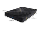 Dreamz Spring Mattress Bamboo Euro Top Super King 35cm MS1019-SK-AU