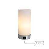 Julie Cylinder Touch Lamp with USB Port V558-LO-0007