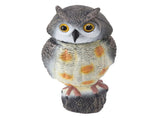 Fake Owl Statue Plastic Owl Bird Deterrents Scarecrow Owl Decoy with Shaking Head Bird Repel for V1294-YM0703-3111230099611