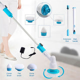 10PCS Rechargeable Spin Scrubber Electric Turbo Scrub Cleaning Brush Cordless Kit V201-FAZ0120DB8AUX10