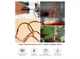 99.9% Soft Copper Wire - 18 Gauge 1mm - 200 Feet, Pure Bare Copper Wire for Jewelry Making Gardening V1370-AZ4-07963