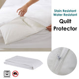 Stain/ Water Resistant Quilt Protector Single V442-GNA-MISC-QUILTPROTECTOR-WHITE-SB