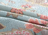 100% Cotton Blush Aqua Rosehaven Coverlet Bedspread Set V745-MMPAC060967Q13U